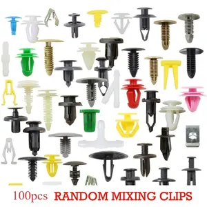 Car clip 100pcs hybrid clip plastic clip mixed car clip rivet fender fixing screw Automotive Accessories