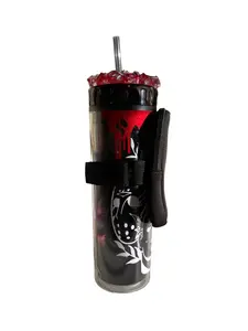 Tumbler Pouch Buddy - Adjustable Strap and Zipper Closures for Small Items - Bottles Drinkware Cup