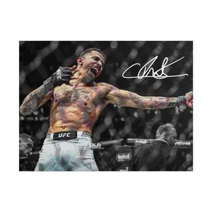 Carlos Prates Poster, Knockout UFC Fan Gift for Men MMA Brazil Fighting Nerds - Rolled Posters, Unframed Wall Decor, Man Cave Art, Sports Memorabilia