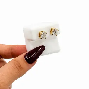 C-ST-00264 925 MOISSANITE DIFFERENT DESIGN STUDS EARRING