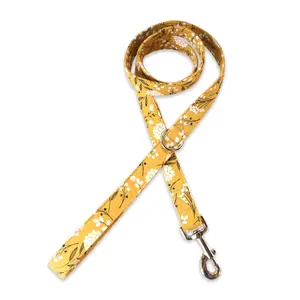 Mustard Fall Floral Leash