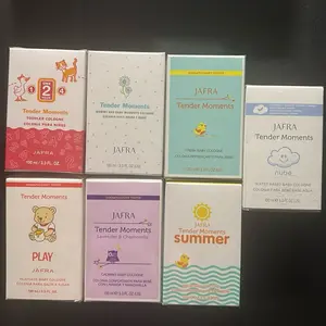 Jafra tender moments unisex 7different 3.3 fl oz each in glass bottle and box