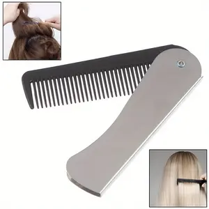 1pc Portable Travel Hair Comb Brush for Men & Women Foldable Massage Hair Comb Folding Hair Combs Hairdressing Tools Combs for Women