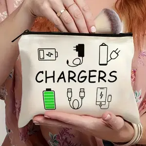 Small Travel Pouch & Charger Bag, Cord Organizer for Tech Accessories, Yonder Pouch for Teens, Gift Bag Organizer, Travel Charger Pouch