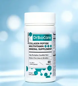 Complete Health Nutrition Beauty Supplement, DrBioCare Edible Formula with Collagen D3 Probiotics & Multivitamins
