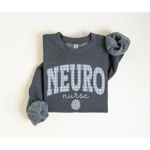 Neuro Nurse T-Shirt OR Sweatshirt ,  Neuro Blue  shirt • Neurology Nurse shirt • Neuro Nurse Gift • Neuro ICU • Neuroscience Intensive Care Cotton C