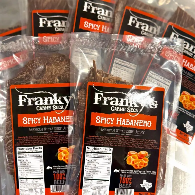 Spicy Habanero Franky’s Carne Seca / Beef Jerky