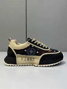 Men's Fashionable Patchwork Letter Design Lace Up Sneakers, Casual Comfortable Breathable Sports Running Shoes, Male All-match Round Toe Shoes for Daily Wear, Casual Running Footwear