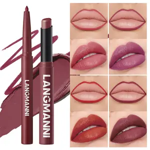 2-pack Combination Set with Slanted Mouth Rotating Matte Lipstick, Lipstick Beauty, Durable, Waterproof, Non Fading, Non Stick Cup, Anti Smudging, Smooth Application, Natural Makeup Effect, Lip Crayon