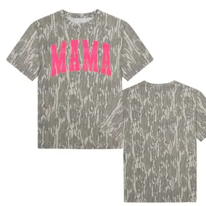 Pink Mama Mossy Oak Wash Camo Tee 3D, Mother's Day Mossy Oak T Shirt 3D, Gift for Her, for Girlfriend, New Mother T shirt, Cute Gift For Mom