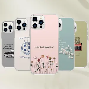Aesthetic  Phone Case - Song Lyrics Cover for iPhone