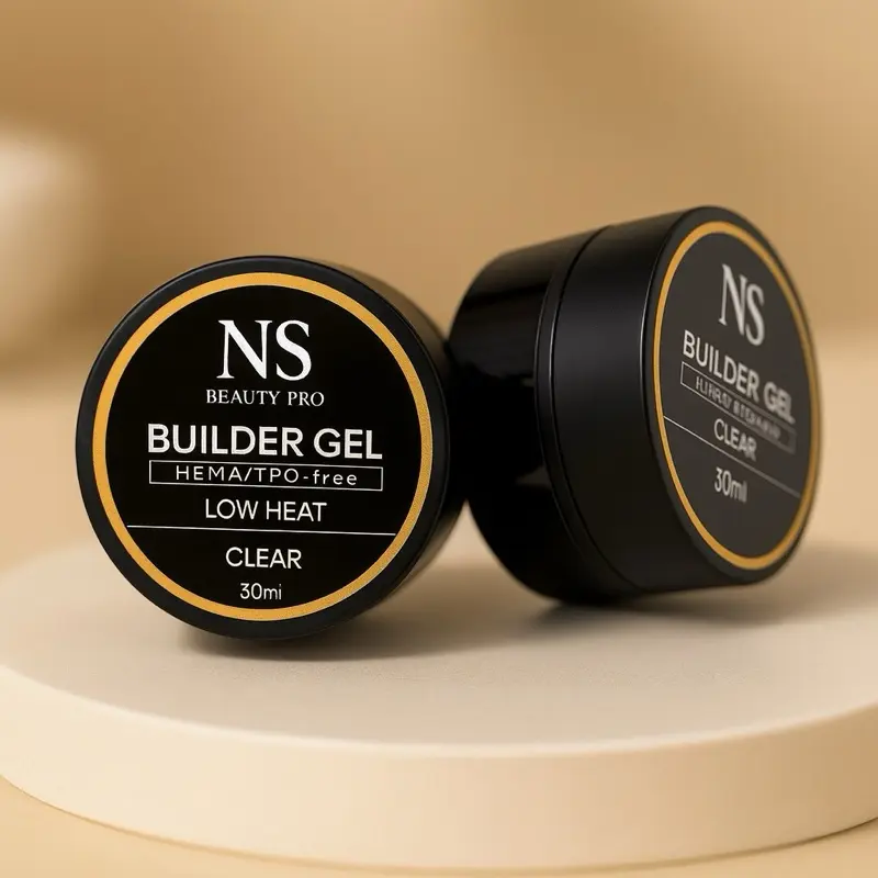 NS Beauty Pro Builder Gel 30 ml Clear HEMA/TPO-Free Low Heat Nail Enhancement