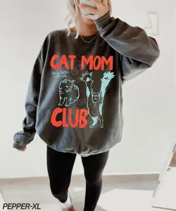 ® Cat Mom Sweatshirt, Cat Mama Shirt, Funny Cat Sweatshirt, Cat Mom Gift, Cat Mom Club Sweatshirt, Cat Lover, Fur Mama Shirt Hoodie - Sweatshirt