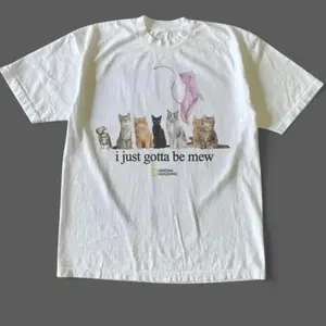 BelleHeaven  Gildan men's and women's T-shirts, National Geographic cat "I just want to meow" T-shirt, animal print T-shirt, Y2K unisex pattern T-shirt, gothic style, grunge rock, emo style, Amity Affliction style clothing, men's and women's streetwear