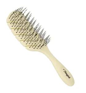 Tangols Eco-Friendly Detangling Hair Brush | Yellow Cornstarch, Anti-Knot, Vented Spiral Design for All Hair Types