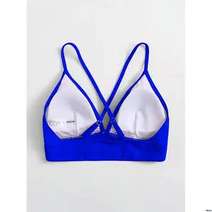 SwimBasicsSummerBeachCrissCrossBackBikiniTop