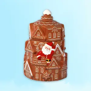 Christmas Stoneware Gingerbread Cookie Jar - Wonrshop ™