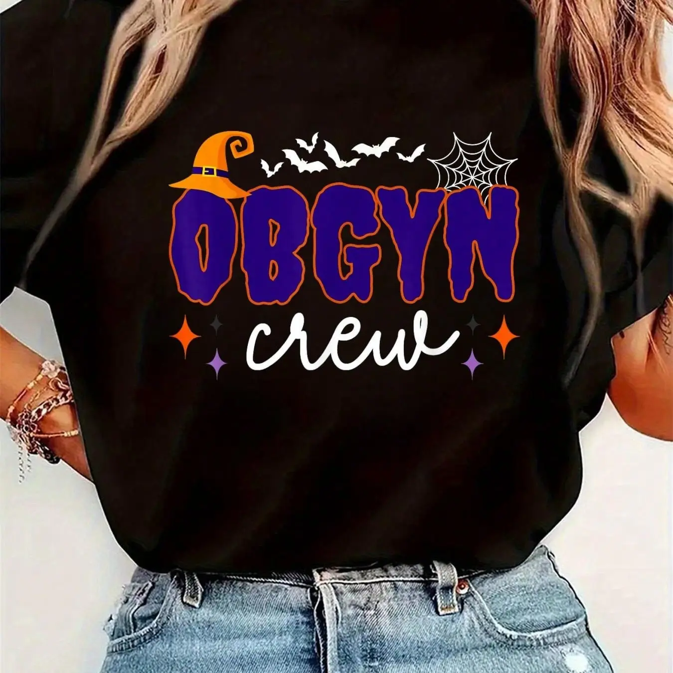 Halloween Outfits For Women OBGYN Crew Labor Delivery Nurse For Halloween Costume Ghost TShirt