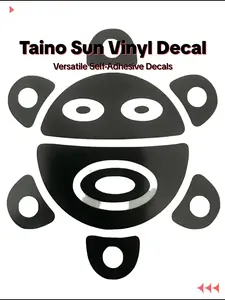 3”1/2w-Taino sun Vinyl Decal Self Adhesive Stickers