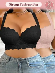 Plus Size Bras for Women Bra Basic Style Supportive Underwire Bra Full Coverage Bras Sports Bras for women Push Up Lingerie Anti Sagging Bra Comfort Sexy Bra Simple Elegant Everyday Bra Halloween Clothes