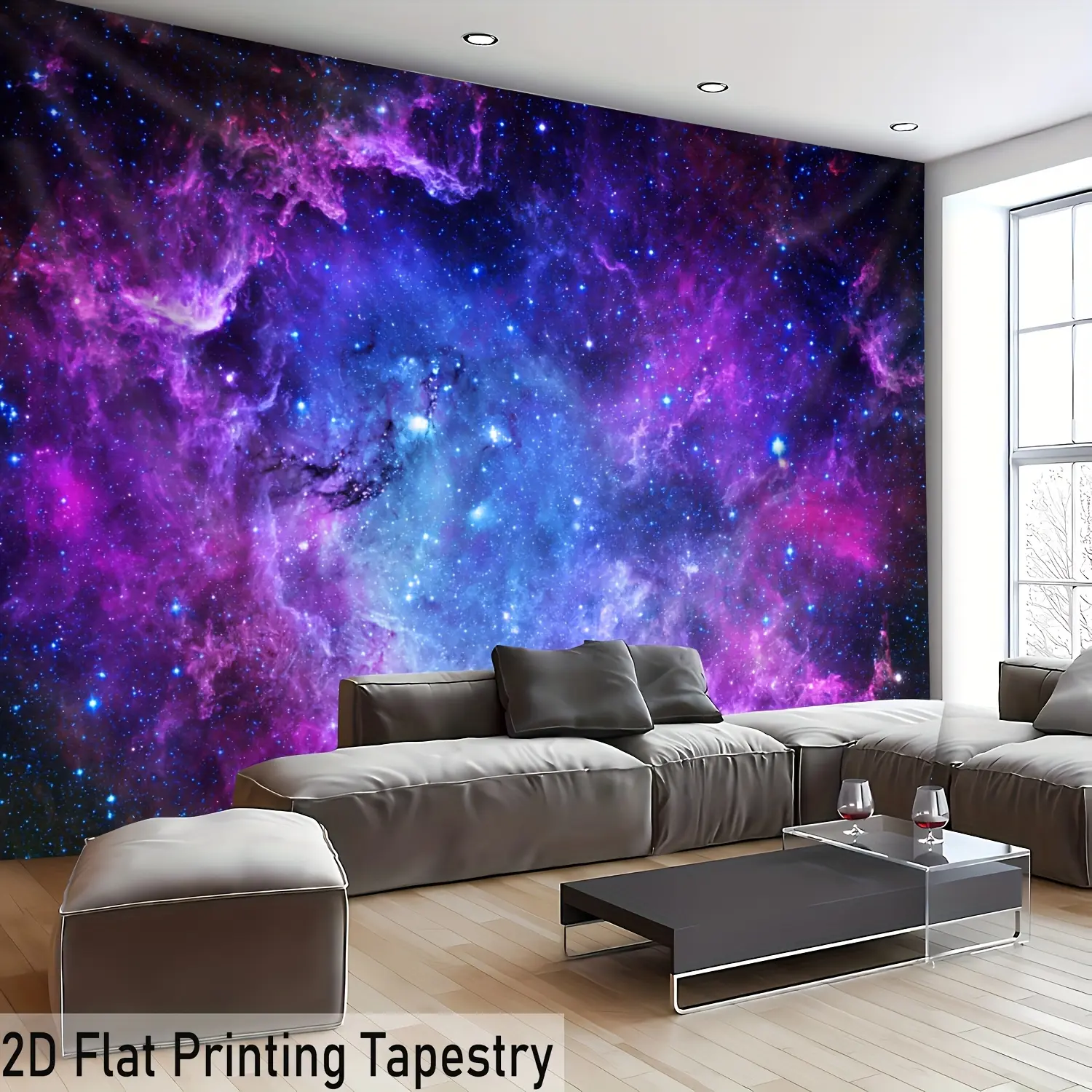 1pc Extra Large Starry Sky Tapestry Wall Hanging - Vibrant for galaxy & Nebula Design, Large Size Polyester Fabric, Perfect for Living Room, Bedroom, Office, or Party Decor, Easy to Hang, No Installation Needed, Bedroom Wall Art |         Cosmic Scene Dec