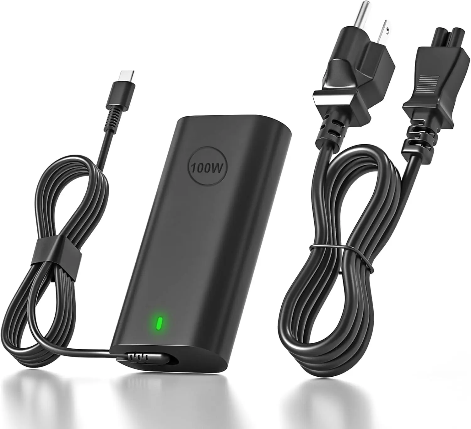 100W USB-C Charger fit for Dell Laptop Precision 3541 3560 3580 5680 5770, XPS 14 17 9440 9700, Latitude 5340 5440 7340 7420 7640 9440, Inspiron 14 16 7430 7440, Dell Pro Rugged Type C Power Adapter