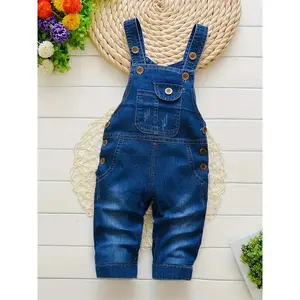 Infant Baby Boys Denim Clothing Pants Girls Newborn Overalls Jumpsuits, for Outdoor