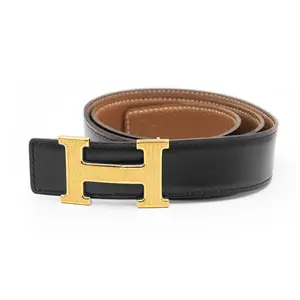 Pre-owned HERMÈS Calfskin Small Leather Goods Hermes Constance Leather Belt