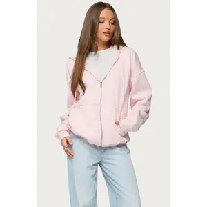 Edikted Women's Rocia Oversized Zip Up Hoodie