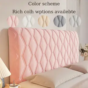Comfortable Durable Bed Headboard Cover, Easy Install Dustproof Design Full Wrap Soft Back Protector, Fits 1.2-2.2m Beds, Year-Round Use