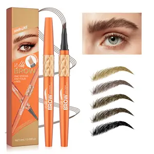 Waterproof Eyebrow Pencil - 4-Prong Design, Long-Lasting, Realistic Micro-Sculpting Effect, Flawless Makeup for Daily Quick Touch-Ups, Suitable for All Skin Types