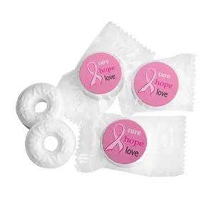 Breast Cancer Awareness Lifesavers Mint Flavor Sweet Candies - 6 oz Snack, 40 Pcs