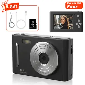 FHD 1080P Digital Camera with 32GB SD Card, 16X Digital ZoomCamera, Portable Mini Camera for Teenagers StudentsBoys Girls, Point and Shoot Camera for Gifts, TechGadgets, Gift, Pocket Camera