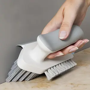 1pc Three-Sided Floor Brush for Bathroom and Toilet Cleaning - Scraping and Groove Gap Brush with Three-Sided Bristles - Supplies and Cleaning Tools