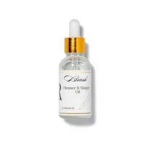 LR PRO LINE Dual Action Nail Brush Cleanser & Shaper Oil, 30ml - Conditions & Preserves Acrylic and Gel Brushes for Flawless Application