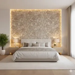 Flat Capucino 9.84"x11.81" Marble