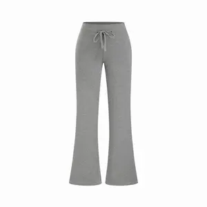 Cider Jacquard Mid Rise Striped Drawstring Straight Leg Sweatpants