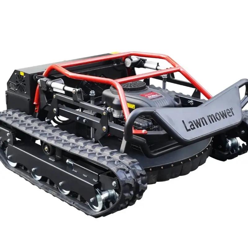 Remote Control Lawn Mower 22HP Tracked Off-Road Grass Cutter