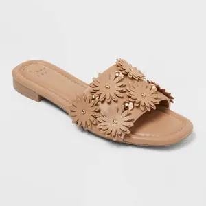 Women’s Ziva Sandals with Memory Foam Insole - A New Day Tan 7.5