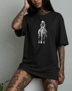 country rapper riding horse funny graphic tee | edgy music fan shirt
