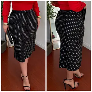 Polka Dot Midi Skirt