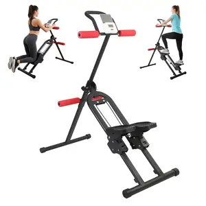 Adjustable Resistance Stair Steppers for Exercise at Home Ab Machine for Stomach Workout Folding Cardio Stairmaster with 3 Workout Modes & Oversized Pedal for Full Body Workout 220lbs Weight Bearing Capacity