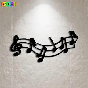 1pc Musical Notes Metal Wall Art, Melodic Musical Notes Statue Mural, Ideal Gift for Christmas, New Year, Music Decor Enthusiasts,  Wall Sculptures, Perfect for Living Room Wall & Garden Fence Wall, Stylish Year-Round Home Decor