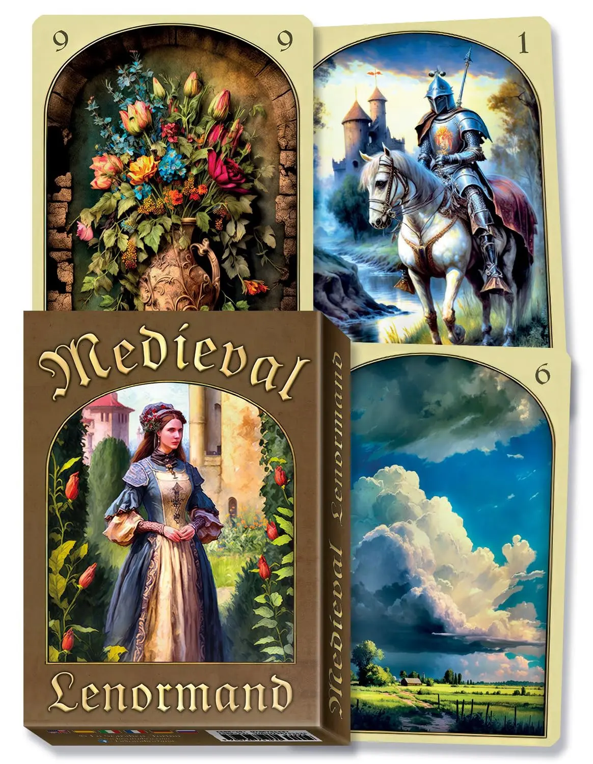 Medieval Lenormand Oracle Deck, Ages 12+, Latex-Free Card Game for Toys & Hobbies, Games & Puzzles