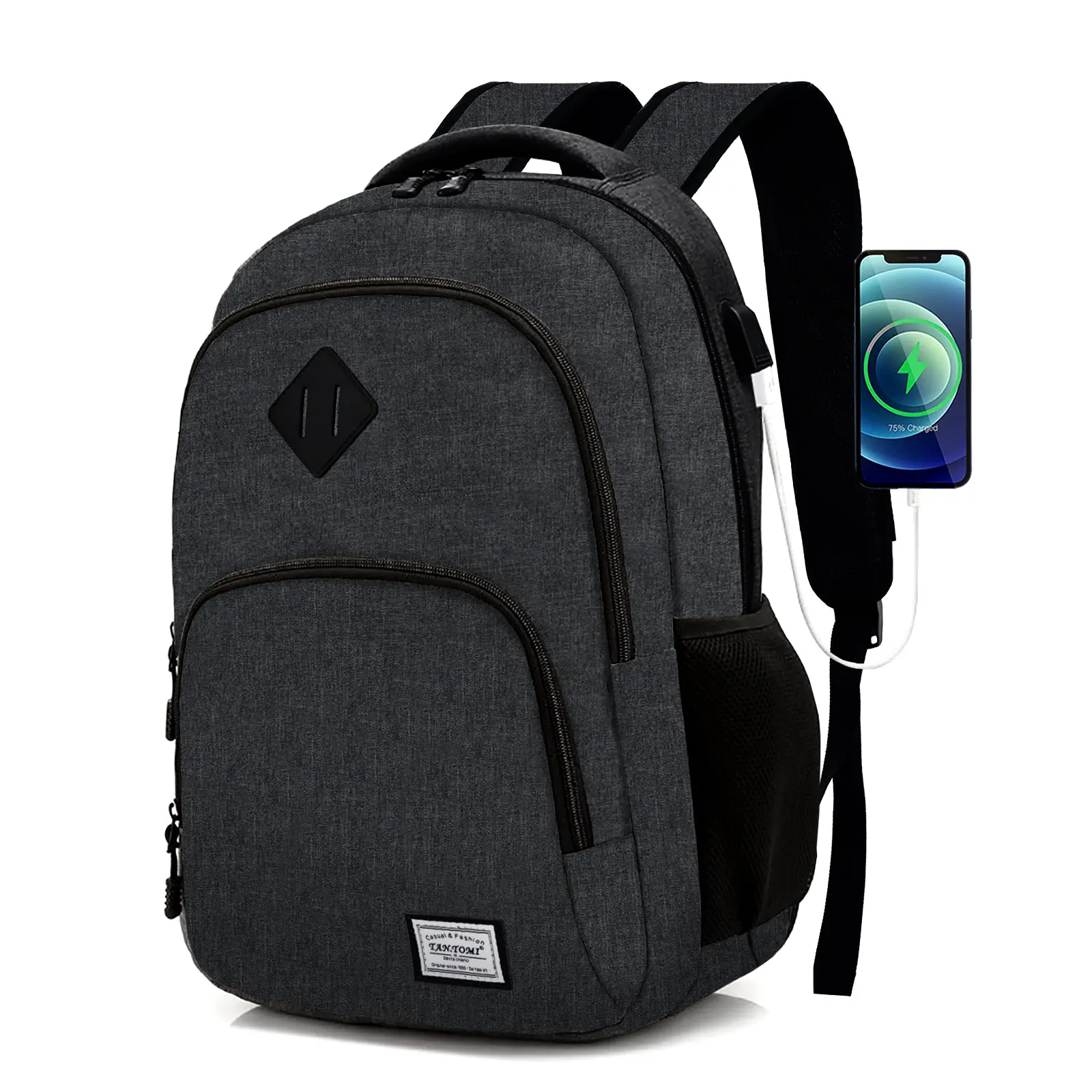 TANTOMI 22L Waterproof Travel Backpack, Lightweight Large Capacity Backpack Fits 15.6" Laptop & 40 oz Water Bottle for College, Work & Travel