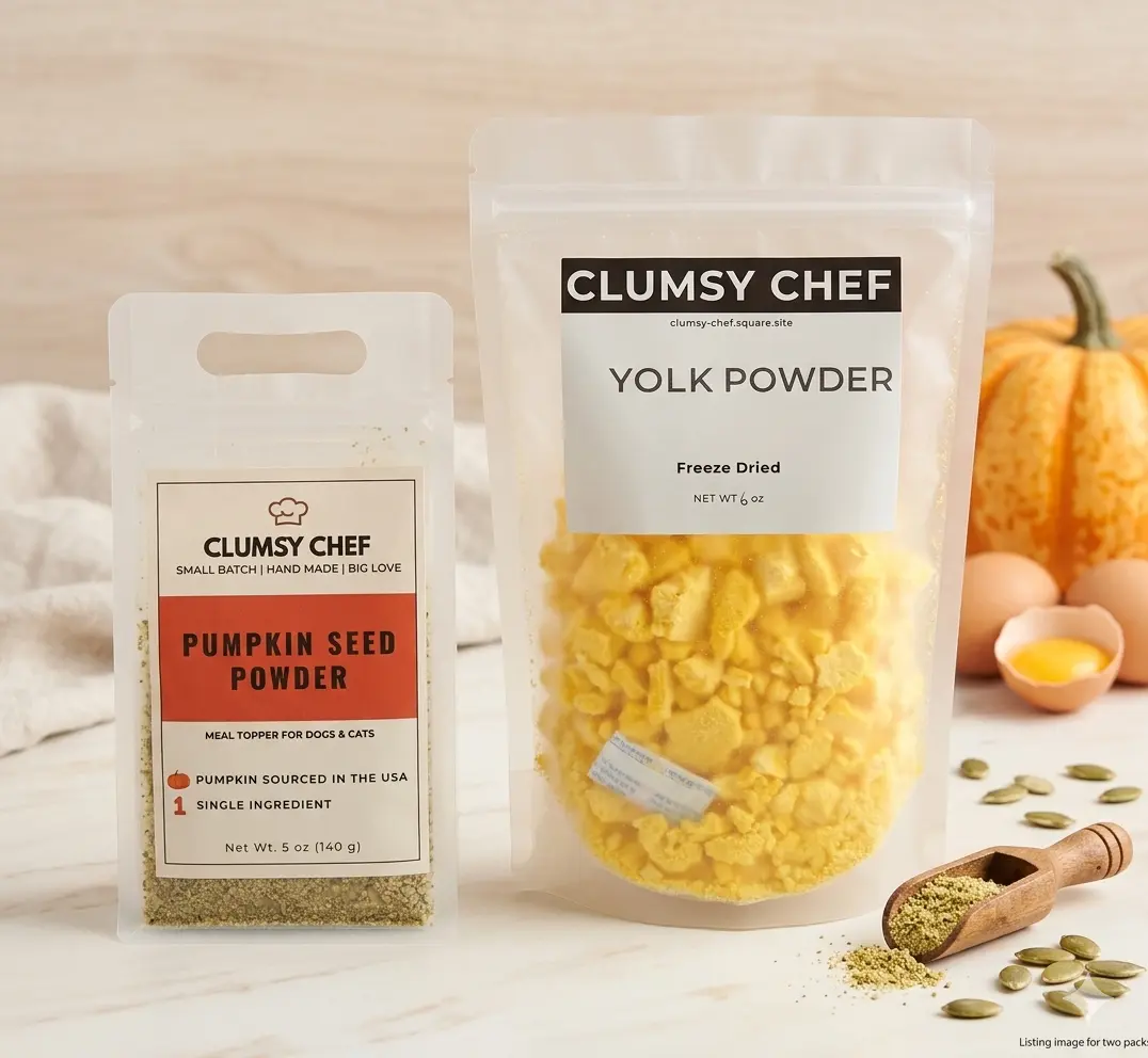 Clumsy Chef 2 packs Topper Bundle for Dogs & Cats | Freeze-Dried Topper Set