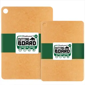 Freshware Wood Cutting Boards (Set of 2) - Dishwasher Safe