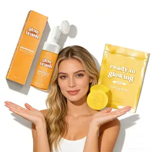 Glow Wash 150ml & FREE Turmeric Pads BeautyKit for Radiant Skin Ready to Glowing Sweet Lemon with Turmeric for Glowing Skin Facial Cleansing Cleanser