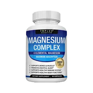 Magnesium Complex1000mg Made with 8ElementalMagnesium 90 Capsules Ediblesupplements healthy boneHealthcareVitamin magnesium magnesiumcompleXDietary Fitness