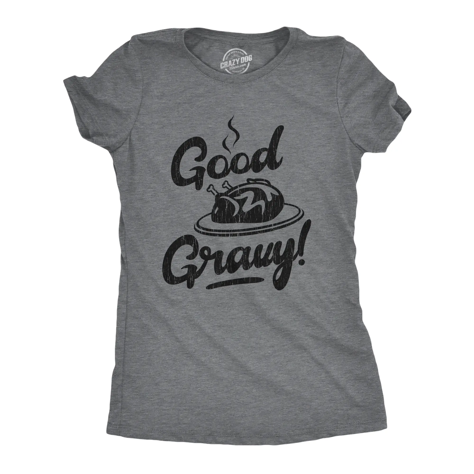 Womens Good Gravy T Shirt Funny Thanksgiving Dinner Turkey Day Graphic Novelty Tee Funny Womens T Shirts Cute Vintage Fashion Casual Ladies T-Shirt Gift Thanksgiving Tops for Women Funny Food Top Women's Dark Grey